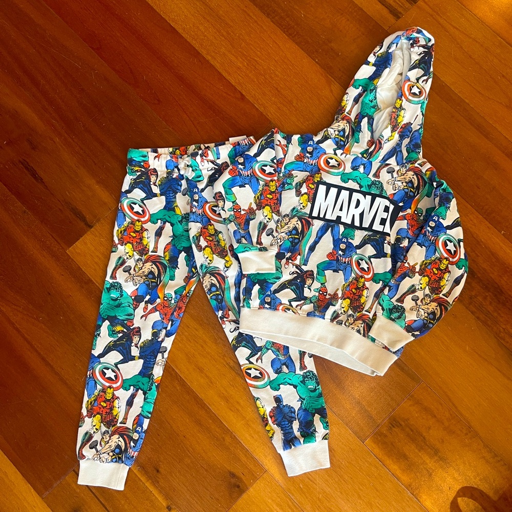 H&M Marvel Superhero Hoodie and Joggers Set